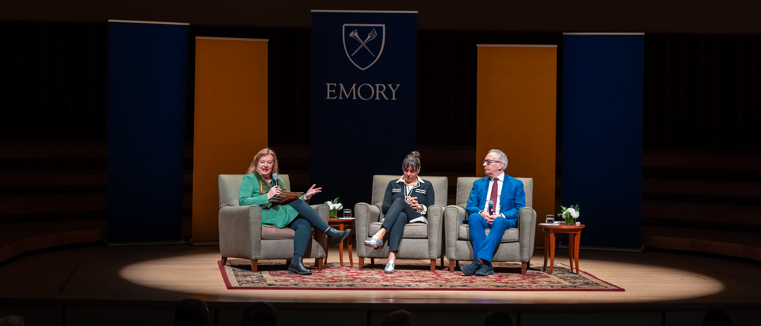 Geraldine Higgins with Natasha Tretheway and Fintan O'Toole